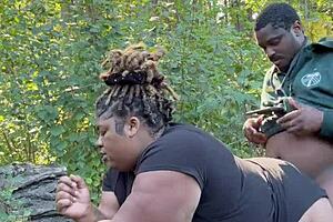 We got caught fucking outdoors in the park, relocated fast before police showed up part 2