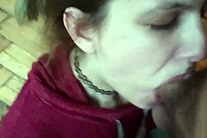 Homemade milf wife deepthroat messy facial cumshot blast