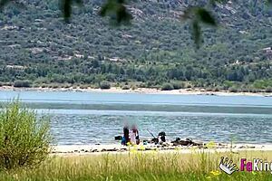natalii quinn sneaks cock hunt at madrid's san juan beach voyeur style