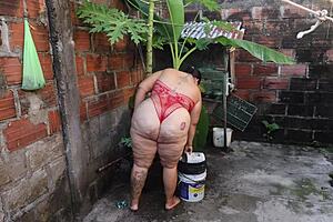 Neighbor Helps Wash Then Fucks Me Hard Doggystyle Bent Over