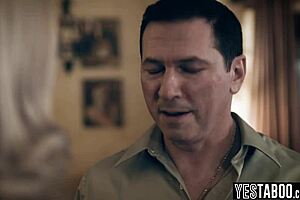 Stepson and stepdad drill big tits stepmom