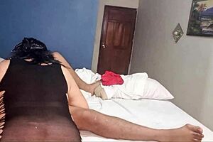 Mature stepmom undresses you slow for deepthroat blowjob, feel it?