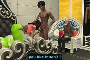 Step Mom Dad Watch Brother Sister Bound Sex for Cash