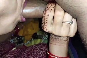 babysitter janvibhabhi delivers insane close-up blowjob to husband in steamy homemade scene