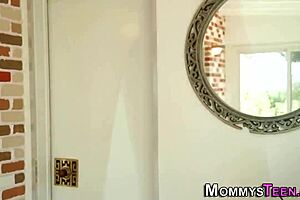 stepmom rims her teen stepdaughter's ass in lesbian taboo