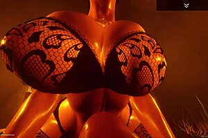 curvy white milf shey slutty dress chases big black cock for interracial facial