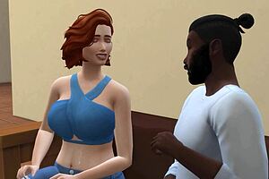 i couldn't resist cheating as redhead milf on sims fucks monster bbc