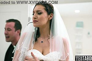 petite bride's big ass milf rides ex's monster cock pre-wedding