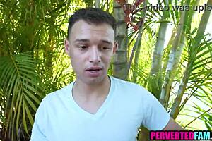 Step aunt bribes nephew with bikini poolside blowjob then hardcore outdoor fuck!! 🌞🍆💦