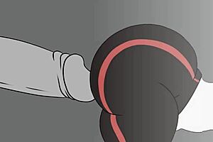 Milf Ass Anal Training with Monster Cock