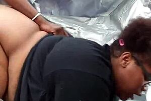 Nerdy Ebony's Rapturous Public Ass Pounding