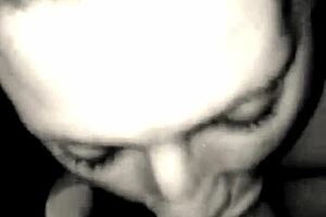 damn this milf loves sucking that monster white cock deep