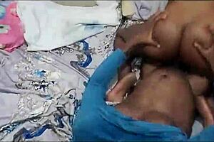 Thick ebony babe shakes huge ass while friend eats it deep!