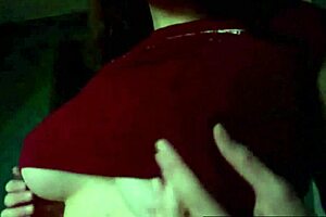 hot brunette milf rips clothes for steamy webcam striptease