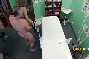 doc eases nurse's back pain with deep massage and pussy pounding 😏🏥