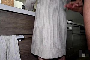 kitchen raw creampie three times shaved pussy japanese milf mai 40s homemade