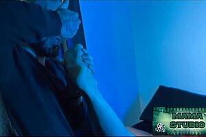 mama lu's latina milf ass flashes craving bbc son's intense first creampie