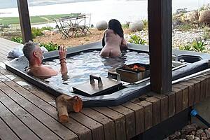 early morning in mountains... can i resist watching her drip wet for hidden orgasm?