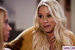 Petite stepdaughter's taboo crush hides her tiny tits secret