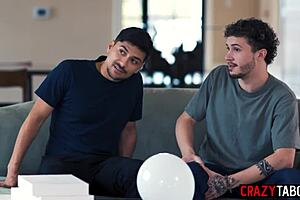 stepson and friend share pristine edge's big ass with horny stepmom