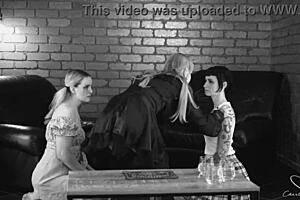 evil lesbians charlie forde and salem lick, finger, and moan in hot pussy play