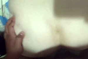 white milf takes it deep from behind doggystyle