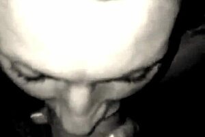 damn this milf loves sucking that monster white cock deep