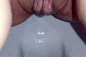 big titted european milf orgasms squirting in toilet solo