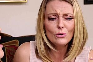 hey redhead teen, taste my natural big boobs first, blonde milf teases