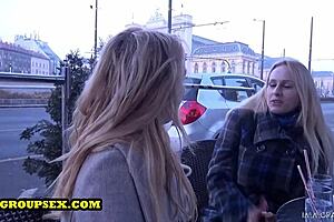 Amber Jayne and Angel Wicky's wild creampie divorce orgy bash