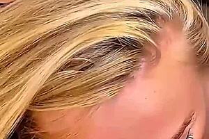 vertical pov blowjob contest pits busty blonde milf against teen brunette