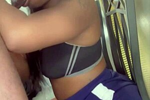 stepmom slurps 11-inch brown monster cock like a taboo pov cum dream 😍💦