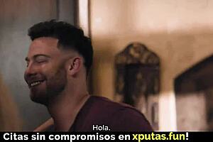 blonde brunette threesome taboo fuck, spanish sub heat