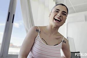 Voluptuous tattooed spanish nadja hot chats then swallows torbe's cum putalocura
