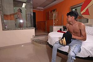 i share bed with stepson in cheap hotel and it gets hot