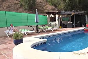 big titted mature finishes chores then gets fucked right