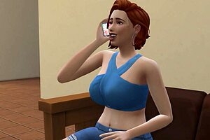 i couldn't resist cheating as redhead milf on sims fucks monster bbc