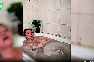 aimee lou wood? nah, this mature russian milf bitch shaves her pussy then jerks off in shower close-up 😈💦