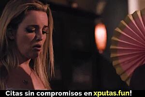 blonde brunette threesome taboo fuck, spanish sub heat