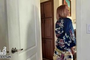 Jane cane's secret stepmom life exposed in shiny cock filming pov taboo roleplay