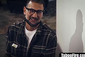 Stalker intimidates MILF and rams her pussy rough hardcore