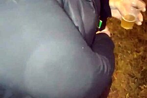 HOT MADURA FLASHES FAT ASS ON STREET!