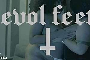 two foot goddesses dominate dirty old man with gagging deepthroat bdsm