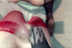 Why does this busty big ass latina slut crave anal creampie from crossdresser?