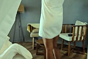 Stepmom seduces me watching her masturbate in shower moans loud