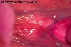 pink shaved pussy throbs 227 days post virginity loss up close