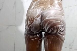 pregnant stepmom bathes begging stepson fuck now