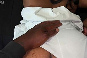 whoops stepsis bent over skirt up big black cock stuffing her tight asshole 😈🍑