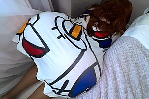 Stepmom stuck under bed thanks stepson with fat ass anal?