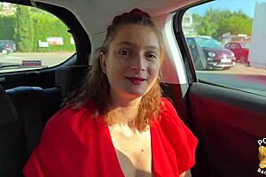 Charlotte Rouquine Coquine's Small Waist Wriggles As Two Huge Cocks Rip Her Apart In MMF